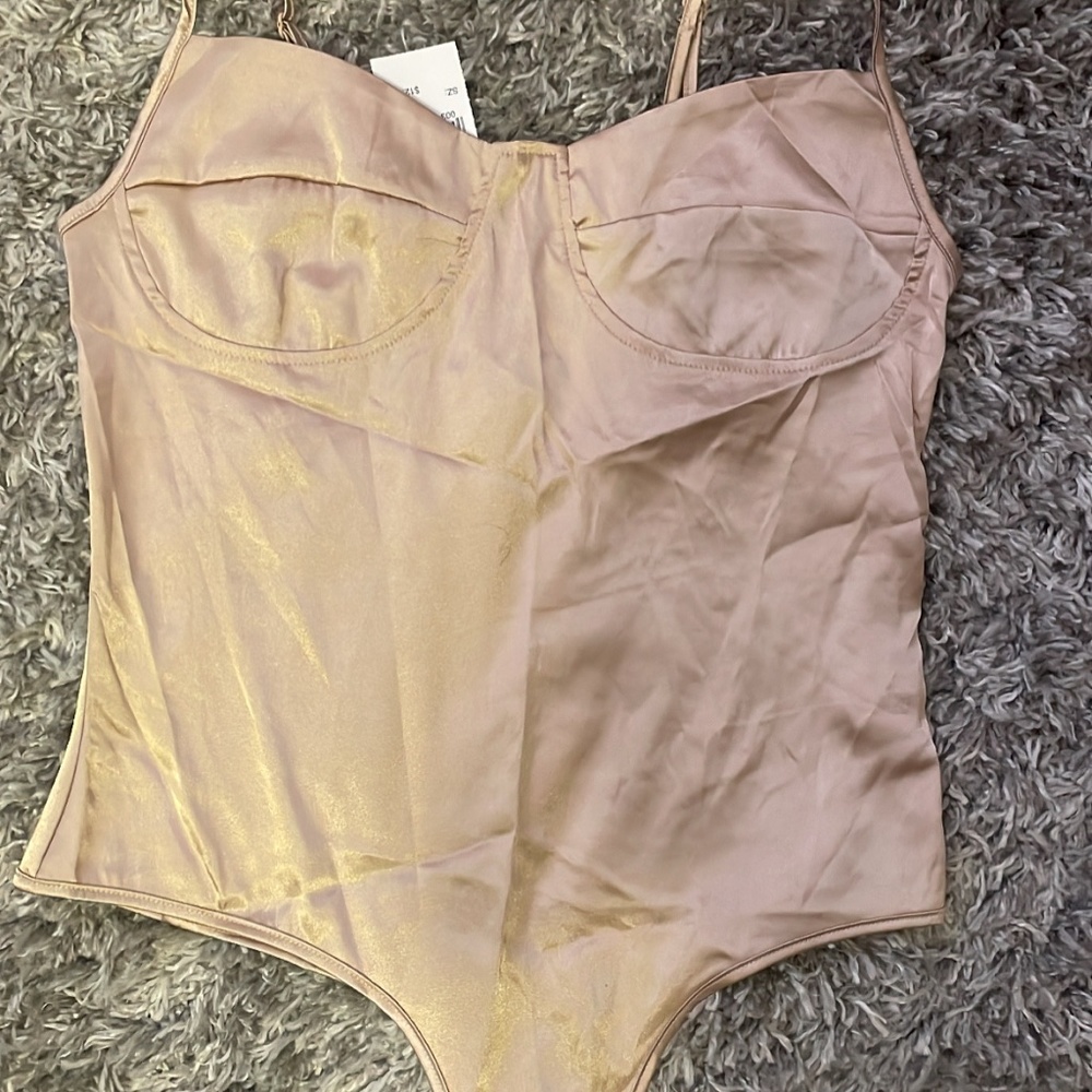 Beige Bodysuit